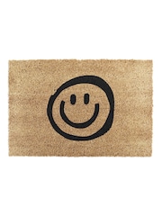 Artsy Mats Natural and Black Smiley Doormat - Image 12 of 12