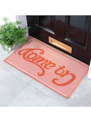 Artsy Mats Pink Come in Go Away Doormat - Image 1 of 3