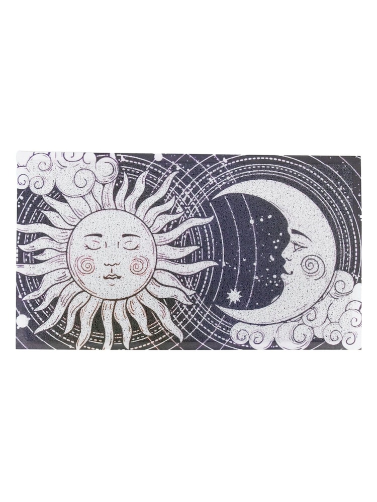 Artsy Mats Blue Sun Moon Doormat - Image 2 of 3
