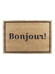 Artsy Mats Natural and Black Bonjour Doormat - Image 7 of 12
