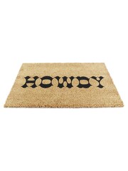 Artsy Mats Natural and Black Howdy Doormat - Image 10 of 12
