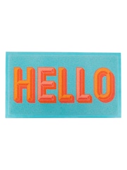 Artsy Mats Blue Hello Doormat - Image 2 of 3