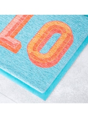 Artsy Mats Blue Hello Doormat - Image 3 of 3