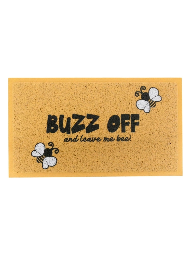 Artsy Mats Yellow Bee Buzz Off Doormat - Image 3 of 3 Artsy Mats Yellow Bee Buzz Off Doormat - Image 3 of 3