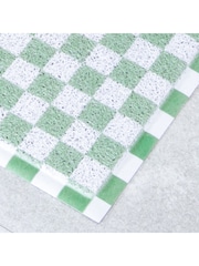 Artsy Mats Green Check Doormat - Image 2 of 3