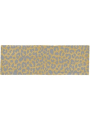 Artsy Mats Natural and Grey Leopard Print Patio Doormat - Image 6 of 6