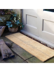 Artsy Mats Natural and Grey Welcome Doormat - Image 1 of 6