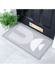 Artsy Mats Multi Half Moon Abstract Indoor  Outdoor Doormat - Image 1 of 2