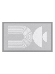 Artsy Mats Multi Half Moon Abstract Indoor  Outdoor Doormat - Image 2 of 2