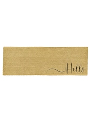 Artsy Mats Natural and Black Hello Scribble Patio Doormat - Image 6 of 6