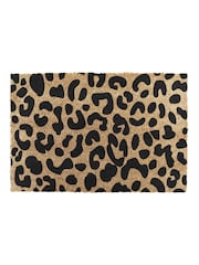Artsy Mats Natural and Black Leopard Print Doormat - Image 11 of 11