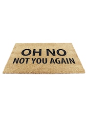 Artsy Mats Natural and Black Not You Again Doormat - Image 10 of 12