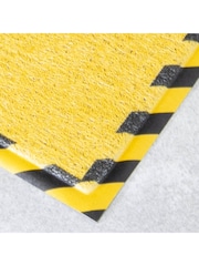 Artsy Mats Yellow Danger Enter At Your Own Risk Doormat - Image 3 of 3