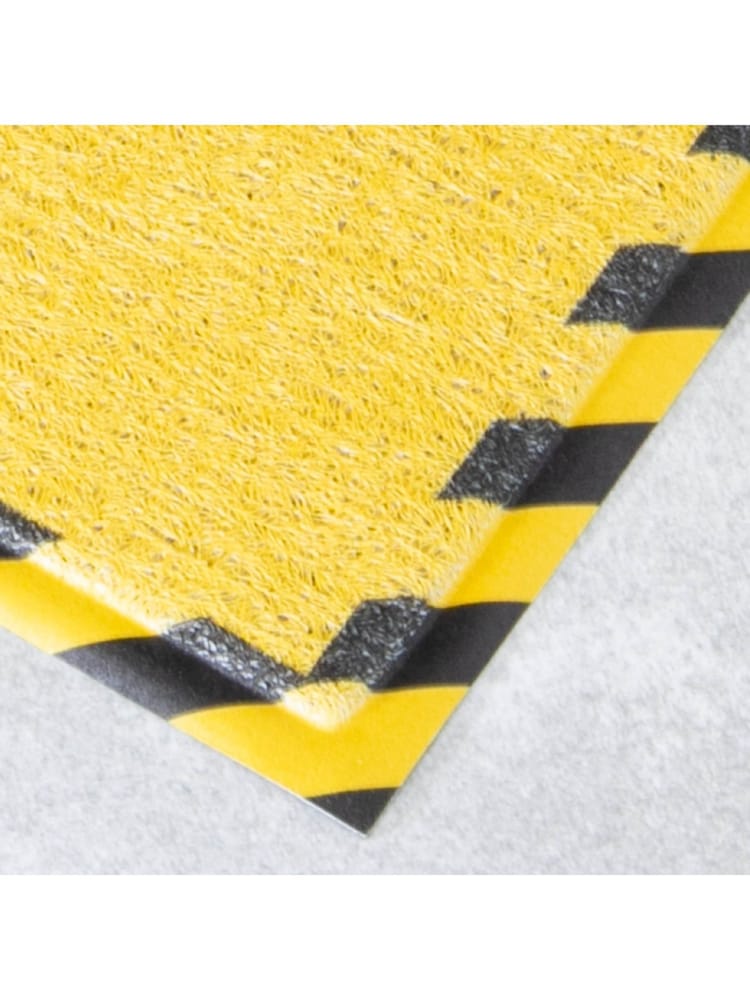 Artsy Mats Yellow Danger Enter At Your Own Risk Doormat - Image 3 of 3
