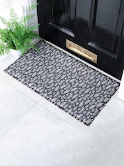 Artsy Mats Navy Leaf Doormat Doormat - Image 1 of 2