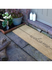 Artsy Mats Natural and Black Welcome Patio Doormat - Image 3 of 6