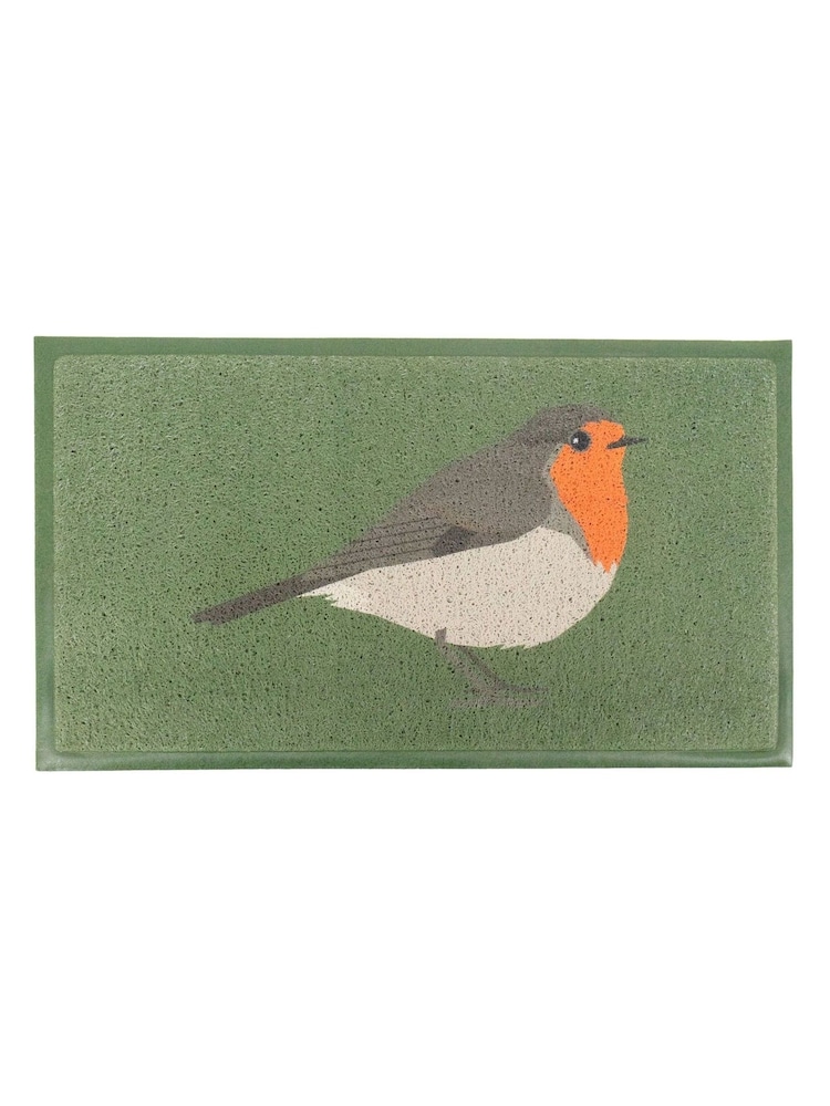 Artsy Mats Green Robin Doormat - Image 1 of 2