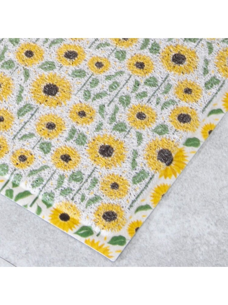 Artsy Mats Yellow Sunflower Pattern Doormat - Image 2 of 3