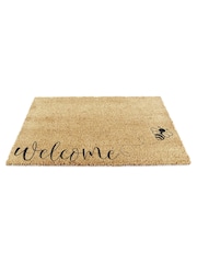 Artsy Mats Natural and Black Welcome Bee Doormat - Image 10 of 12