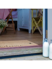 Artsy Mats Natural and Black Welcome Bee Doormat - Image 3 of 12