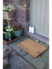 Artsy Mats Natural and Black Welcome Bee Doormat - Image 5 of 12