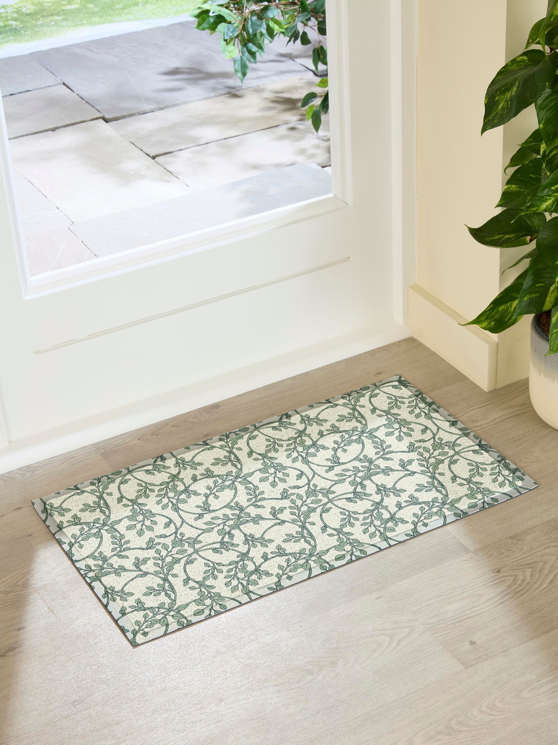 Artsy Mats Green William Morris Pattern Doormat