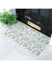 Artsy Mats Green William Morris Pattern Doormat - Image 1 of 3