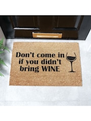 Artsy Mats Natural and Black Without Wine Doormat - Image 1 of 12