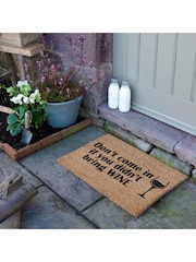 Artsy Mats Natural and Black Without Wine Doormat - Image 2 of 12