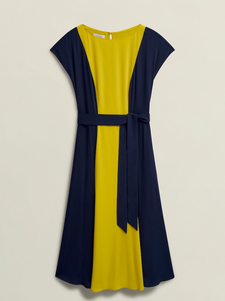Hobbs Blue Emery Dress - Image 4 of 4 Hobbs Blue Emery Dress - Image 4 of 4