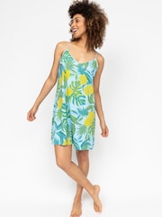 Cyberjammies Blue Printed Jersey Strappy Nightdress - Image 1 of 4