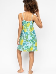 Cyberjammies Blue Printed Jersey Strappy Nightdress - Image 2 of 4