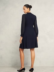 Hobbs Blue Liberty Jersey Dress - Image 2 of 4