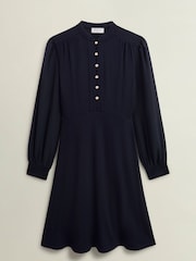 Hobbs Blue Liberty Jersey Dress - Image 4 of 4