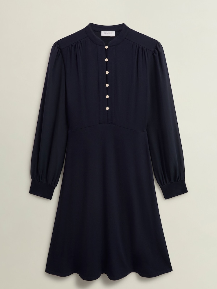 Hobbs Blue Liberty Jersey Dress - Image 4 of 4