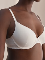 Cream Pad Full Cup Ultimate Comfort Premium Lace & Micro Modal Bra - Image 3 of 6
