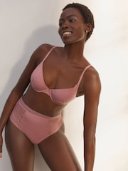 Taupe Pad Full Cup Ultimate Comfort Premium Lace & Micro Modal Bra - Image 5 of 5