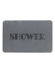 Artsy Mats Shower Grey Stone Non Slip Bath Mat - Bild 1 von 2
