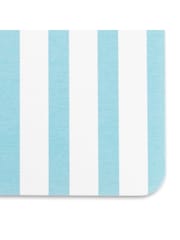 Artsy Mats – rutschfeste Badematte mit blauem Streifenmuster in Weiß/Stone - Bild 3 von 4