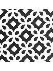 Artsy Mats White Black Pattern White Stone Non Slip Bath Mat - Image 2 of 5
