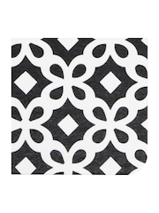 Artsy Mats White Black Pattern White Stone Non Slip Bath Mat - Image 3 of 5