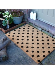 Artsy Mats Natural/Black Country Home Dots Doormat - Image 1 of 12