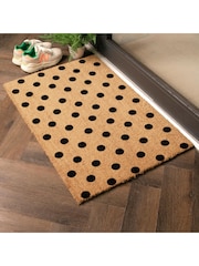 Artsy Mats Natural/Black Country Home Dots Doormat - Image 2 of 12