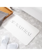 Artsy Mats Au Natural White Stone Non Slip Bath Mat - Image 1 of 5