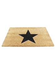 Artsy Mats Natural/Black Country Home Star Extra Large Doormat - Image 10 of 12