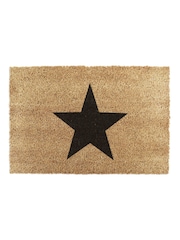 Artsy Mats Natural/Black Country Home Star Extra Large Doormat - Image 5 of 12