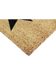 Artsy Mats Natural/Black Country Home Star Extra Large Doormat - Image 9 of 12