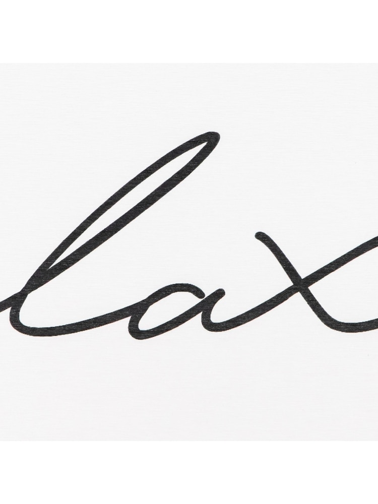 Artsy Mats rutschfeste Badematte mit „Relax“-Schriftzug in Weiß/Stone - Bild 2 von 5