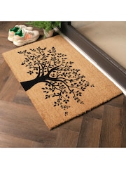 Artsy Mats Natural/Black Country Home Tree of Life Extra Large Doormat - Image 2 of 12