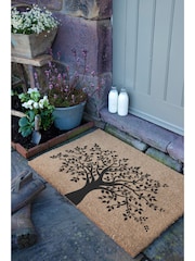 Artsy Mats Natural/Black Country Home Tree of Life Extra Large Doormat - Image 3 of 12